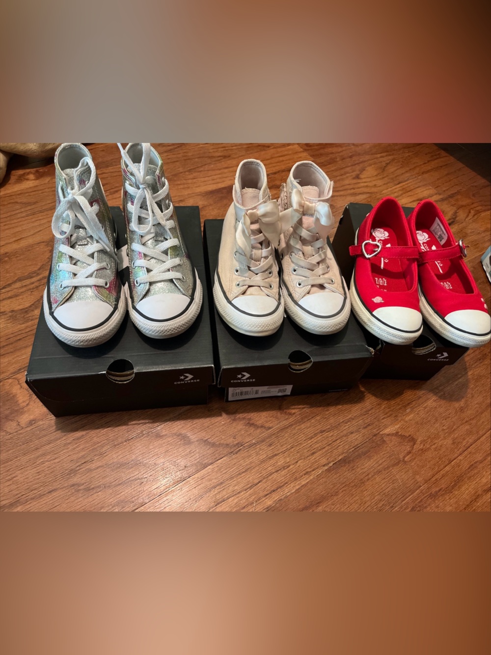 Lot Of 3 Converse Chuck Taylor High Top Shoes Size 13.